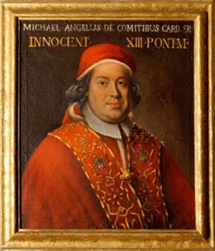 Papa Inocencio XIII (Michelangelo Conti, Poli, 13 de mayo de 1655-Roma, 7 de marzo de 1724).