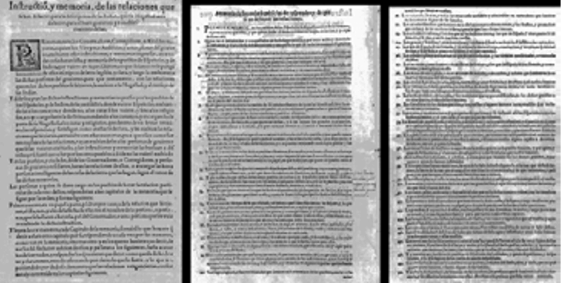 Foto 3: Instrucción y memoria de las relaciones que se han de hacer para la descripción de las Indias, que Su Majestad manda hacer para el buen gobierno y ennoblecimiento de ellas (Cuestionario para la formación de las Relaciones Geográficas de Indias).